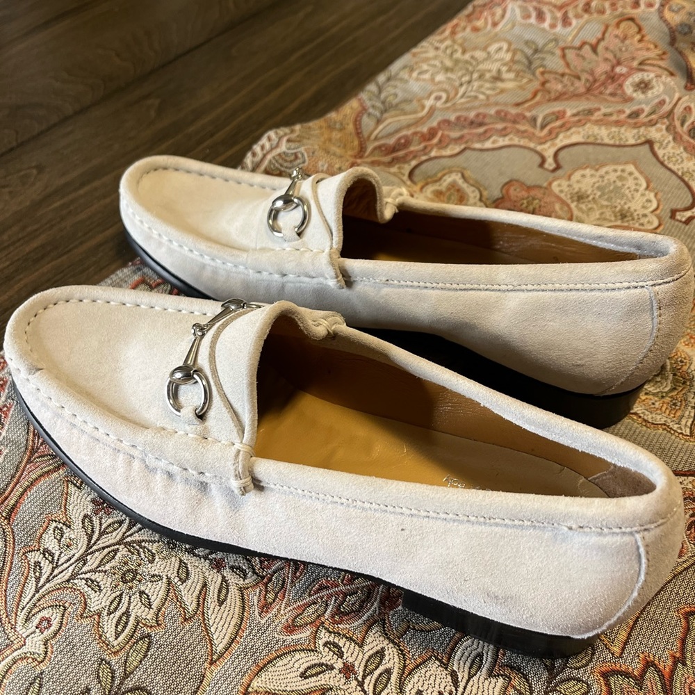 Suede Gucci Loafers size 38C